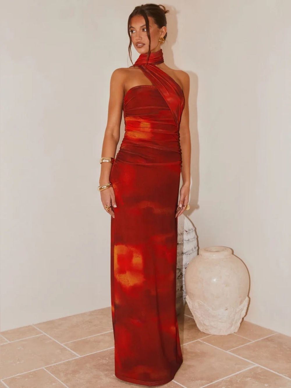 NWT Peppermayo Songbird Maxi Dress - Scarlet Blur